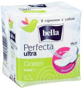 Прокладки белла perfecta ultra green 10 шт