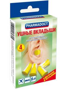 Беруши вкладыши противошумные pharmadoct №4