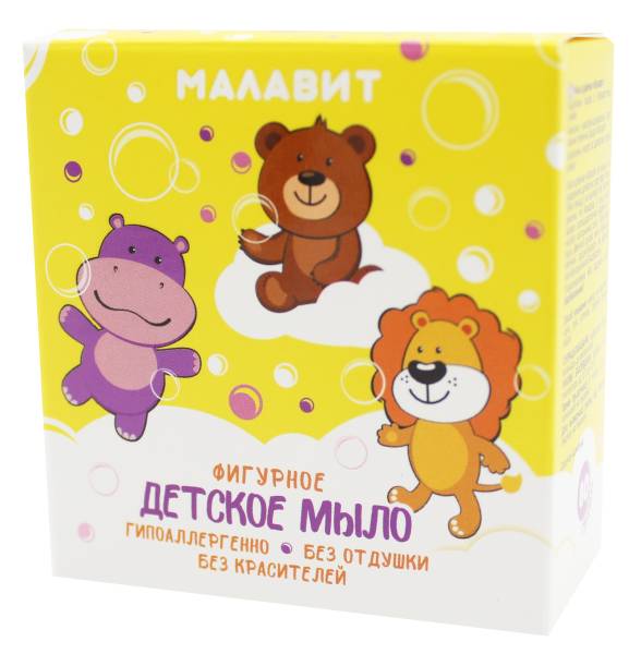 Изображение товара Малавит мыло детское фигурное без отдушек 80г Малавит мыло детское фигурное без отдушек 80г фотография